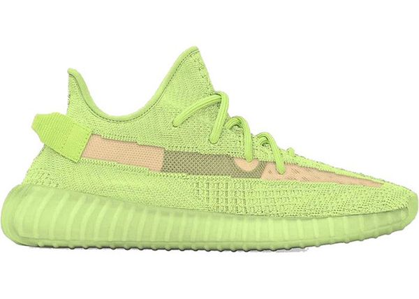 

2019 authentic s350 v2 gid glow in the dark triple black static originals 3m kanye west men women running shoes sneakers eg5293 fu9013