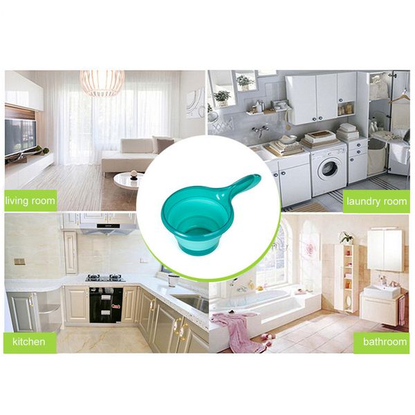 

folding water ladle collapsible spoon kitchen bathroom scoop bath shower washing km88