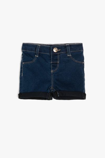 

koton kids blue baby girl shorts, White;black