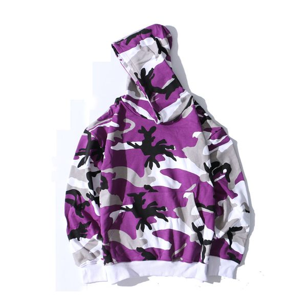 

multiple camouflage men's hoodie 2017 winter front pocket sweatshirts and hoodies men hip hop hoodie, Black