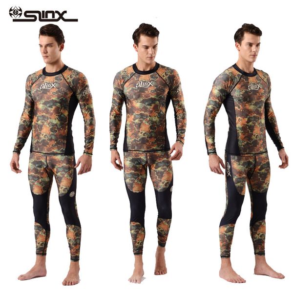 

mens rash guard swim shirt spearfishing lycra suit diving camo rashguard surf shirts beach swim uv protection