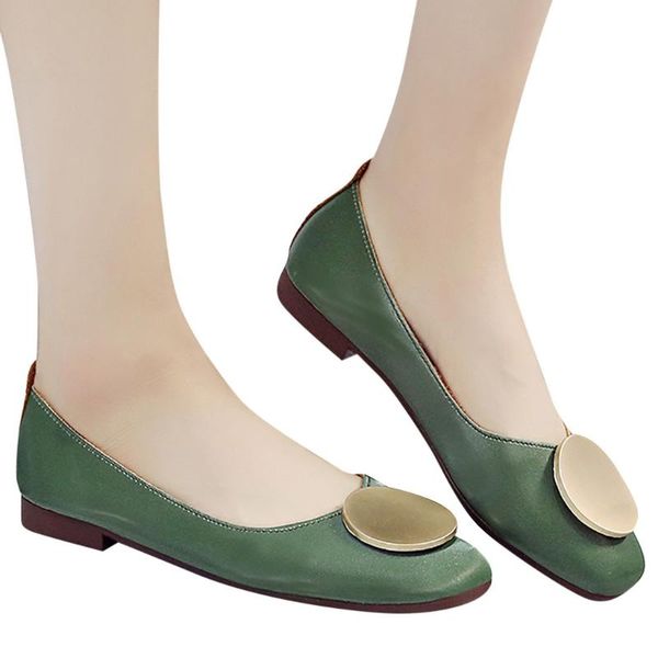 

2019 spring autumn new single shoes shallow mouth casual women shoes comfortable square head flat single decor#g4, Black
