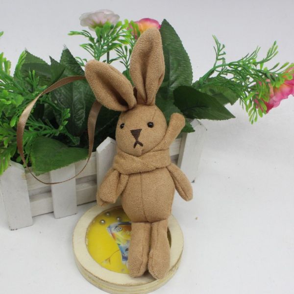 

18cm rabbit plush keychain cute simulation rabbit animal doll plush toy kids birthday gift doll keychain bag decorations stuffed