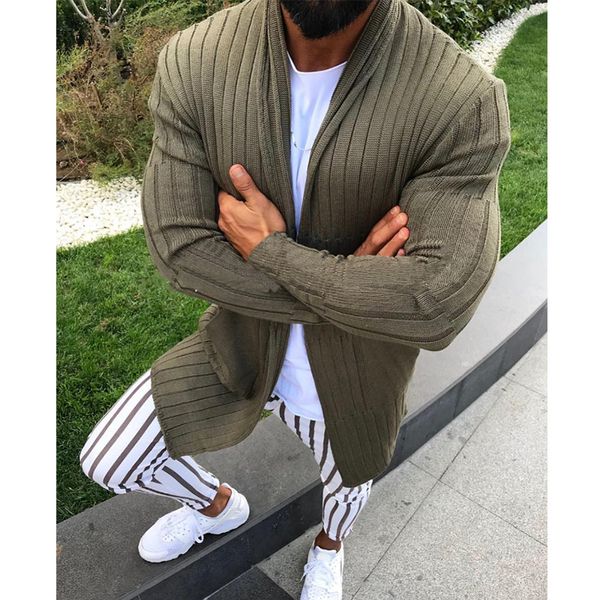

men's sweaters autumn winter clothes casual woollen sweater coat pocket men sweatercoat tricot cardigan abrigo long slim knitted hombre, White;black
