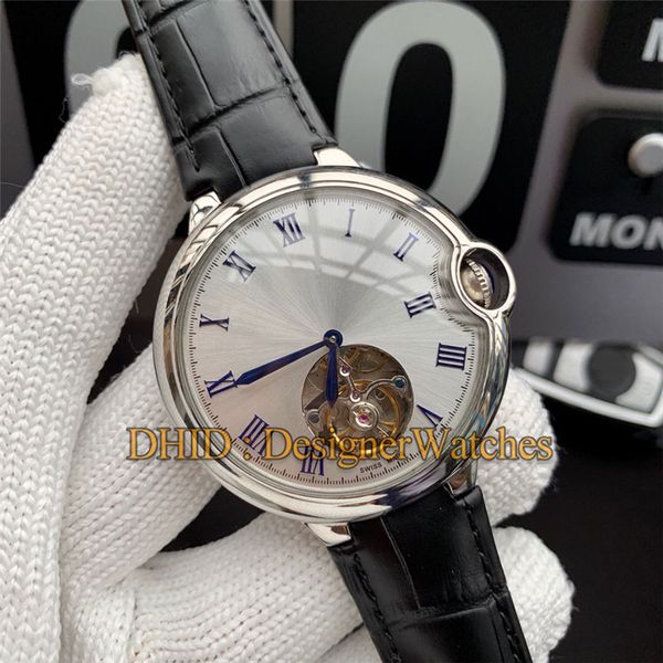 

43mm mens watches fashion casual luxury mechanical automatic movement watch green blue dial waterproof wristwatches montre de luxe, Slivery;brown