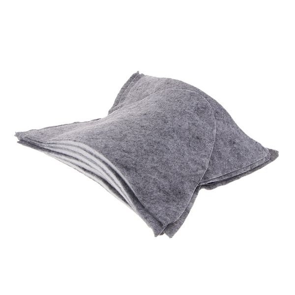 

5 pairs cotton shoulder pads insert sew-in padding for suits shoulder lining, Black