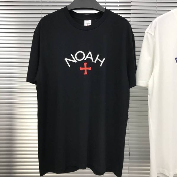 

mens designer t shirts noah first generatio expedition cross fashion brand short sleeve cotton casual crew neck t01, White;black
