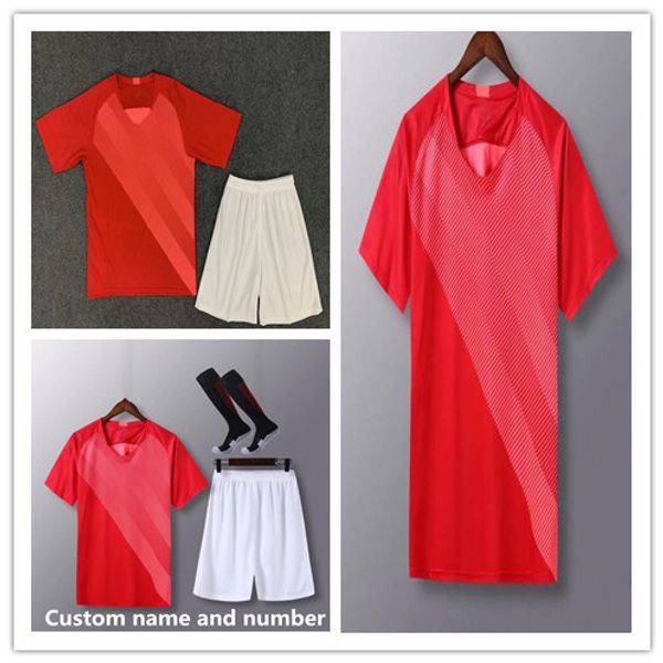 

19 20 новый футбольный клуб трикотажные изделия 2019 2020 взрослый комплект рубашка и короткие пользовательские имя и номер мужчины мальчик, Black;yellow