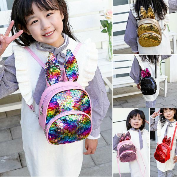

xmas baby ears backpack sequin cute cartoon bag children kids school gift
