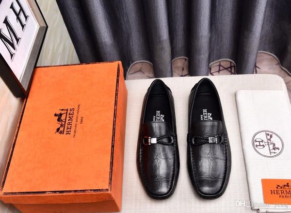 

crocodile design mens shoes casual pointed toe slip on handmade shoes men solid loafers italian soild men shoes, Black