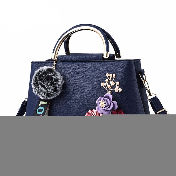 

pu leather bags for women shoulder bag flower solid color bag feminina handbag crossbody leather bag