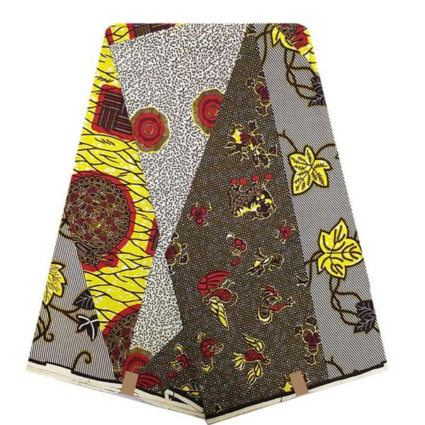 

100% хлопок африканский воск печати ткани африканских печать ткань высокого качества 2020 ткань воска для платья h014, Red