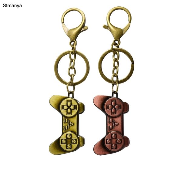 

new men electronic game controller car key ring bag charm accessories women party gift jewelry, Slivery;golden