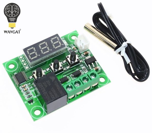 Freeshipping 10 ADET W1209 isı serin sıcaklık termostat sıcaklık kontrolü anahtarı sıcaklık kontrol termometre termo kontrol