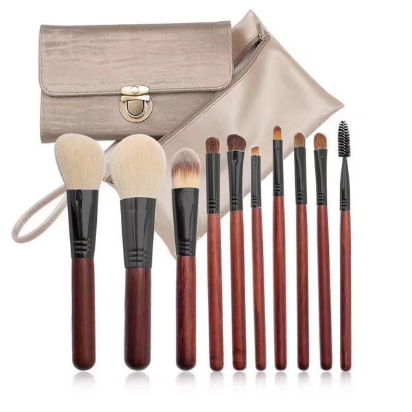 

professional makeup brushes soft goat hair horse hair eye shadow blending eyeliner eyebrow brush make up brush