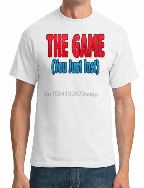 

the game (you just lost) - funny - mens t-shirt, White;black