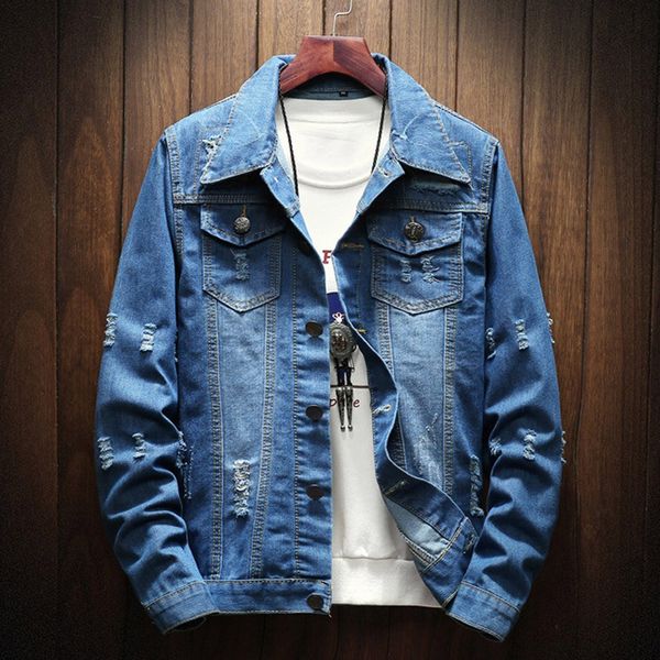 

new fashion men casual autumn&winter jacket hole long sleeve sweatshirt outwear coat wholesale jaqueta masculino z4, Black;brown