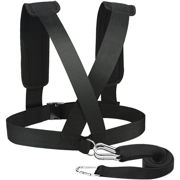 

resistance bands shoulder strap speed training equipment weight bearing band black lightweight gym home sport exerciser