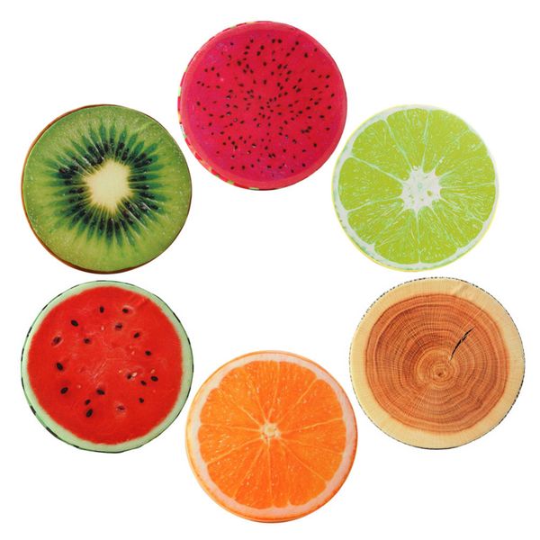 

33*6cm/12.99*2.36in round cushion simulation plush fruit pad throw pillow sofa floor chair mat home decor drop ship