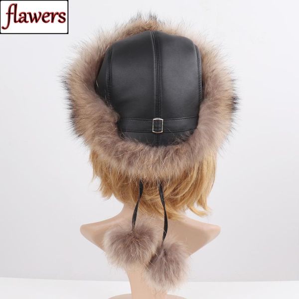 

new winter lady outdoor 100% genuine raccoon fur hat natural warm real fur cap russia women quality real raccoon bomber hats, Blue;gray
