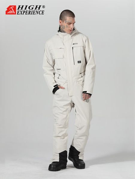 

2019 new ski suit jumpsuit suit waterproof windproof ski pants men and women single board double board warm snow suit