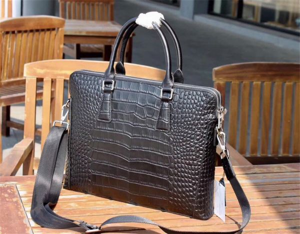 

designer luxury handbag men's genuine leather briefcases fashion formal attache case handsome easy matching newset style 7