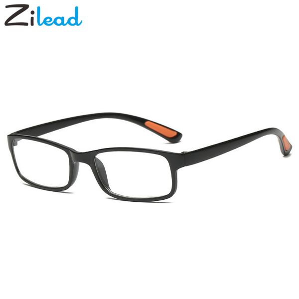 

zilead fashion ultralight tr90 myopic glasses women men full frame eyeglasses short sight lens male eyewear gafas, Black