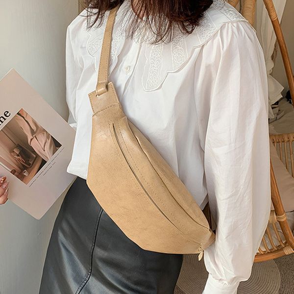 

мода женская поясная сумка fanny pack искусственная кожа водонепроницаемый грудь сумки банан талии пакеты 2020 новый бренд женский crossbody