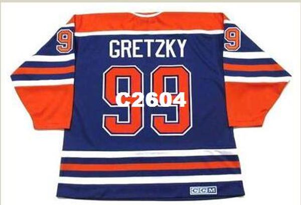 

men #99 wayne gretzky edmonton oilers 1987 ccm vintage away hockey jersey or custom any name or number retro jersey, Black;red