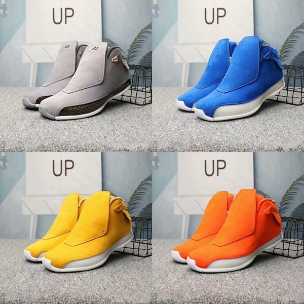 

горячая продажа 18s og blue suede баскетбол обувь 4me желтый замша кроссовки aa2494-401 оранжевые замшевые man спортивная обувь