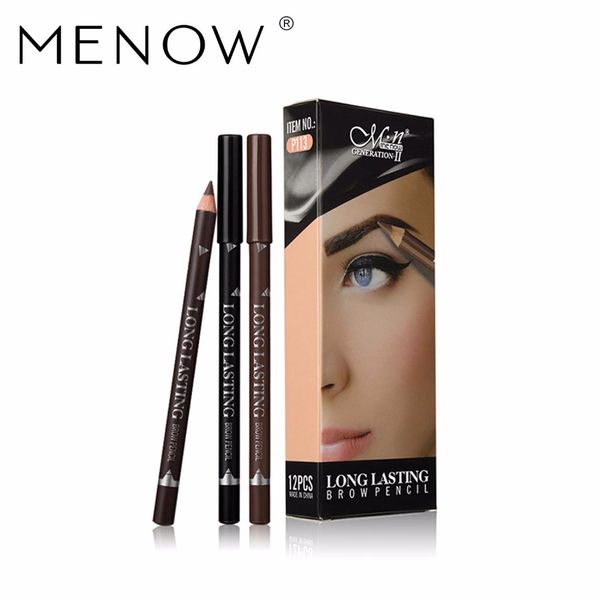 

brand make up eyebrow pencil 12 pcs /set eyebrow pencil lasting waterproof lock color whole sale cosmetics