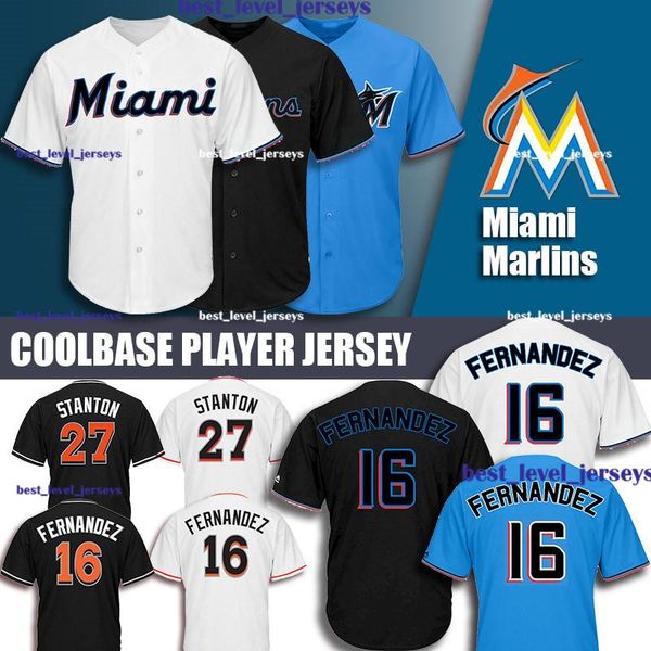 

Jersey 27 Giancarlo Stanton Jersey 16 Jose Fernandez Jersey Miami Coolbase jerseys