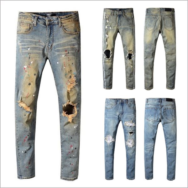 

Mens Jeans Spring and Summer Mens Designer Jeans New Pattern Man Leisure Time Pants Mens Designer Pants