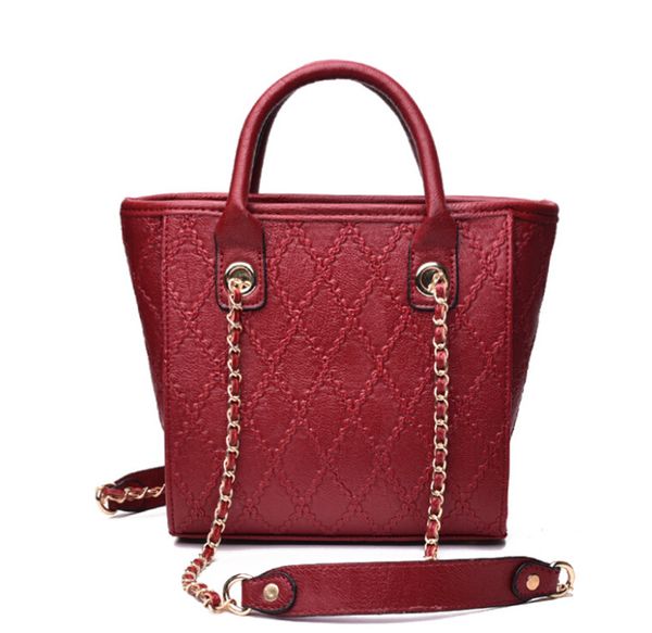 

wholesales large-capacity handbags female 2019 new autumn handbags fashion rhombic chain bag korean version of the wild bags
