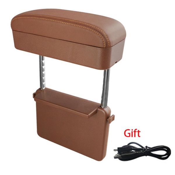 

new car elbow support adjustable auto arm rest support car seat gap organizer armrest box with wireless charging storage box