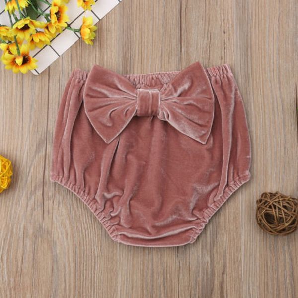 

new kids baby girl velvet bowknot днища блумер шорты пеленки обложка pp шорты, Black