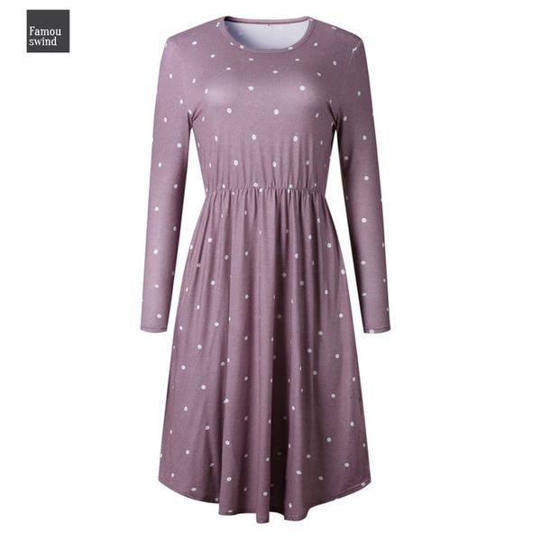 

женщины платье партии chic dot цветочных печати зима midi cap sleeve осень мода 2019 с длинным рукавом пояса лук женского платье, Black;gray