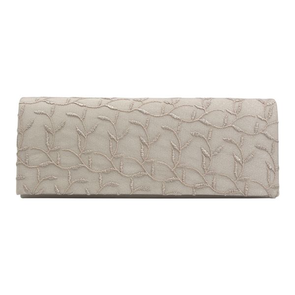 

solid leather envelope bags clutch bag with chain embroidered business shoulder bag fashion party banquet purse rectangle pouch