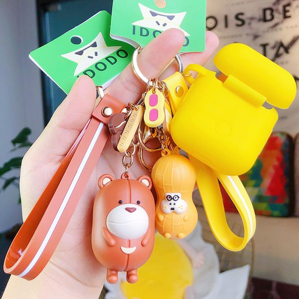 

ms han edition animal cartoon car accessories bag key, Silver