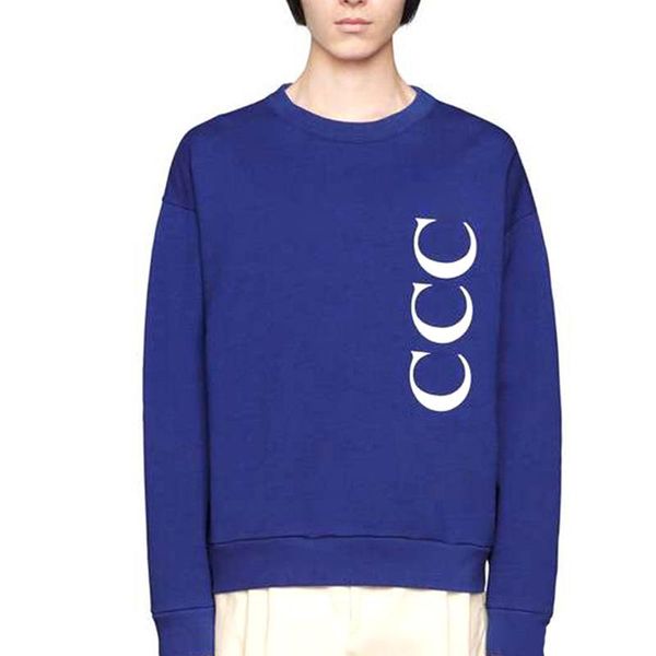 

19fw made in italy classic logo crewneck long sleeve sweatshirt spring autumn pullover casual men women street sweater t-shirt hfymwy347, Black