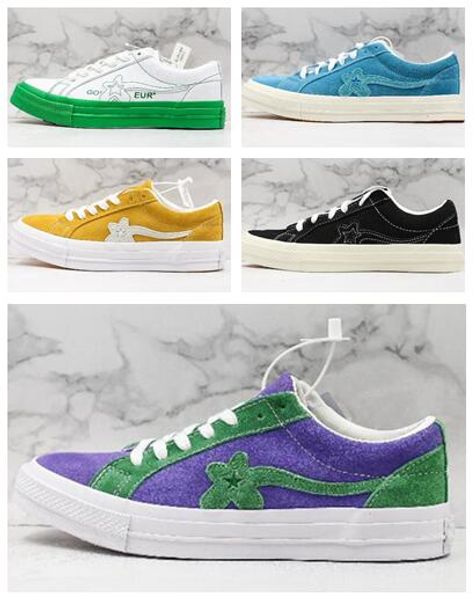 

golf le fleur x chuck 70 hi'blue running shoes ladies formal shoes for men women sports training sneakers gym jogging shoes online stor, White;red