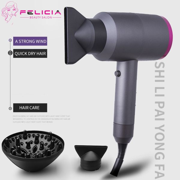 

dhl dropshipping felicia hair dryer professional salon tools us/uk/eu/au plug blow dryer heat super dry hair dryers with retail package