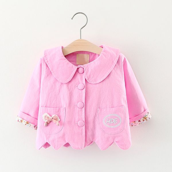 

2019 casaco infantil chinese style girls promotion new autumn jersey full solid korean coat cotton sleeve jacket kids outerwear, Blue;gray