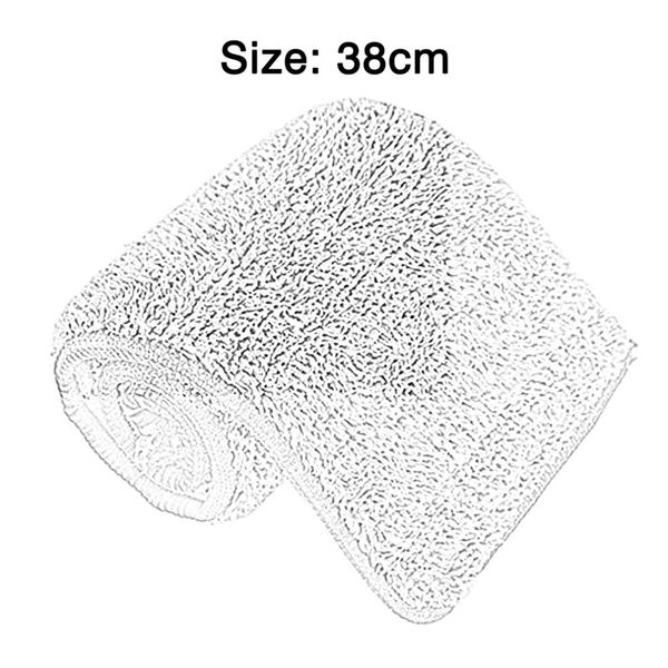 

38cm practical double sided non-hand washing mop cloth soft superfine fiber replacement mop head cloth floor cleaning tool