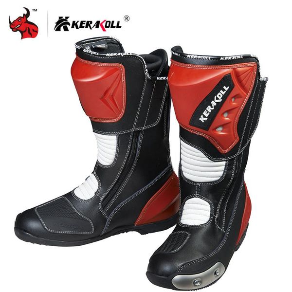 

керакол мотоцикла сапоги водонепроницаемый кожаный мото мотокросс сапоги мужские мотоцикл защиты длинные бедра