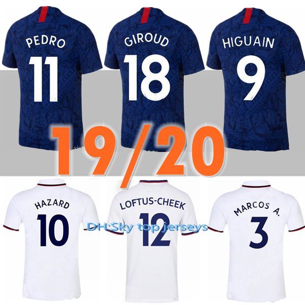 

таиланд 19 20 опасность jorginho pulisic футбол джерси 2019 2020 higuain giroud kante футболка с футбольным комплектом camiseta de 18 майка, Black