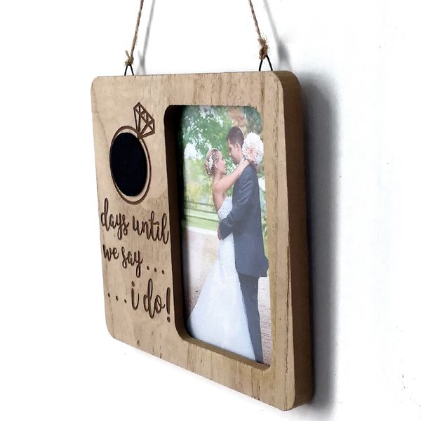 

gifts anniversary diy valentines day p picture frame wedding countdown party ornament love blackboard wooden engagement
