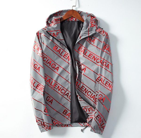 

2020 mens hooded jacket kanye west jackets reflective letter print windbreaker men winter zipper coats casual outerwear, Black;brown