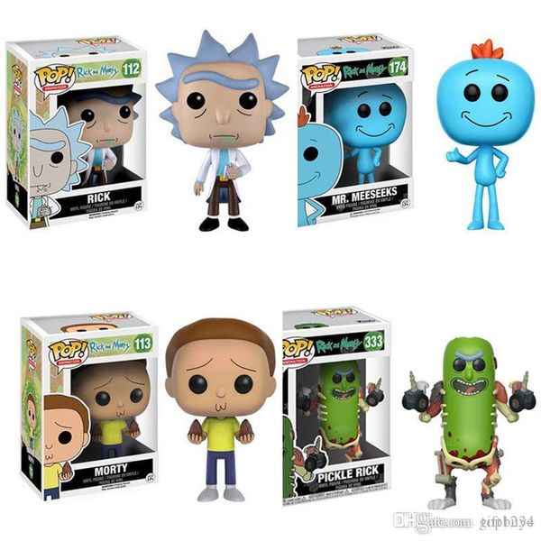 

cute present funko pop rick & morty vinyl action figure with box #112 #113 #174 #333 gift toy doll ing