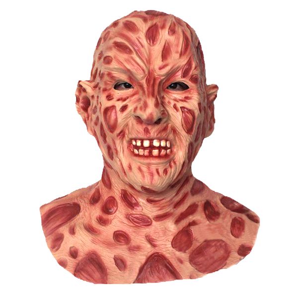 

хэллоуин фредди крюгер маски латексные полный голова лицо накладные ожог лица маски halloween взрослый костюм костюмированный аксессуар